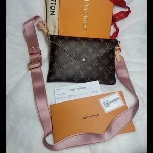 ♥️NEW♥️ LOUIS VUITTON KIRIGAMI POCHETTE MONOGRAM Large